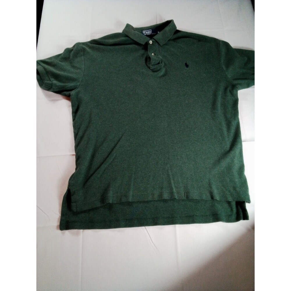 Men's Polo Ralph Lauren Green Shirt Small‎ Hole Size Medium